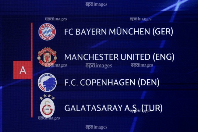 GALATASARAY, UEFA ŞAMPİYONLAR LİGİ'NDE A GRUBU'NDA BAYERN MÜNİH, MANCHESTER UNİTED