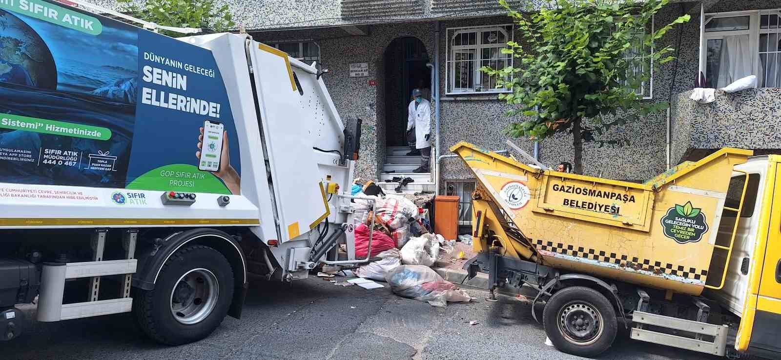 GAZİOSMANPAŞA’DA 4 KİŞİLİK BİR AİLENİN YAŞADIĞI EVDEN ÇIKAN KÖTÜ KOKULAR