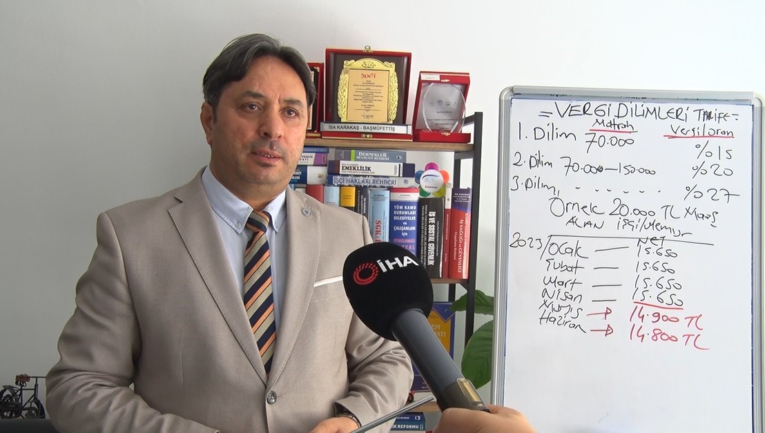 SOSYAL GÜVENLİK KURUMU BAŞZMANI İSA KARAKAŞ, GELİR VERGİSİ DÜZENLEMESİ HAKKINDA,