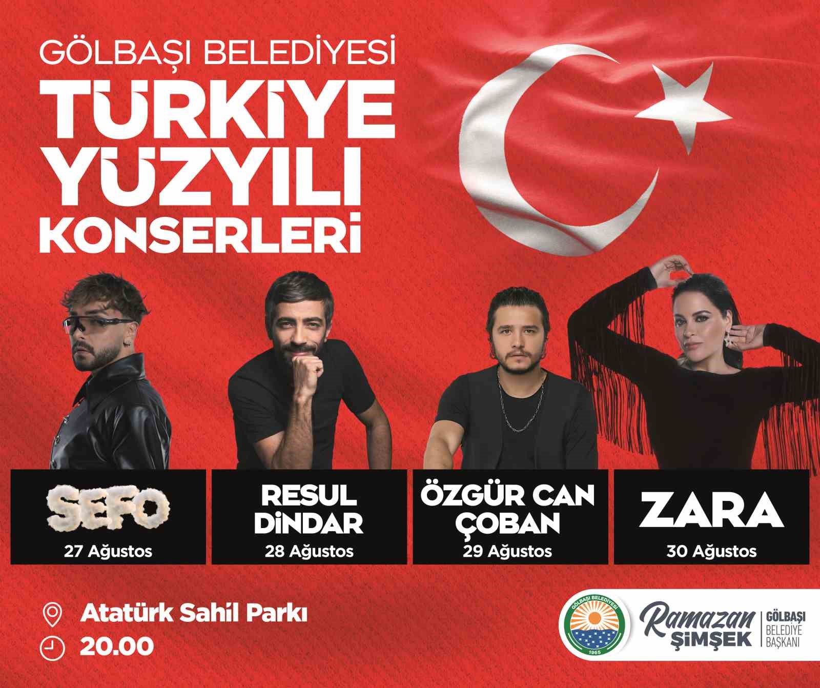 ANKARA’NIN GÖLBAŞI BELEDİYESİ, TÜRKİYE YÜZYILI İLE ZAFER BAYRAMI'NI COŞKUYLA KUTLAMAK
