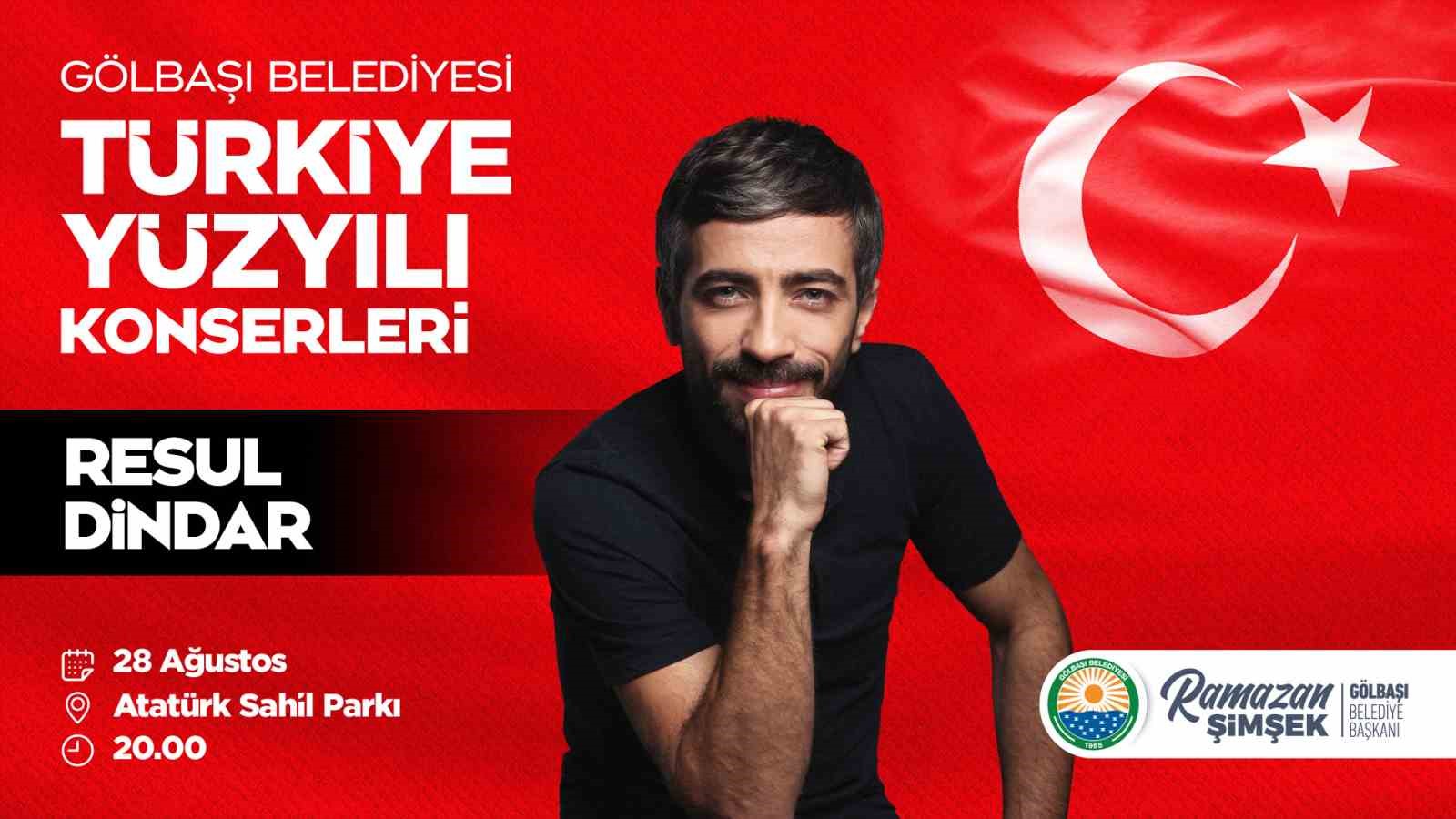 GÖLBAŞI BELEDİYESİ, TÜRKİYE YÜZYILI KONSERLERİNİ ARALIKSIZ SÜRDÜRÜYOR.