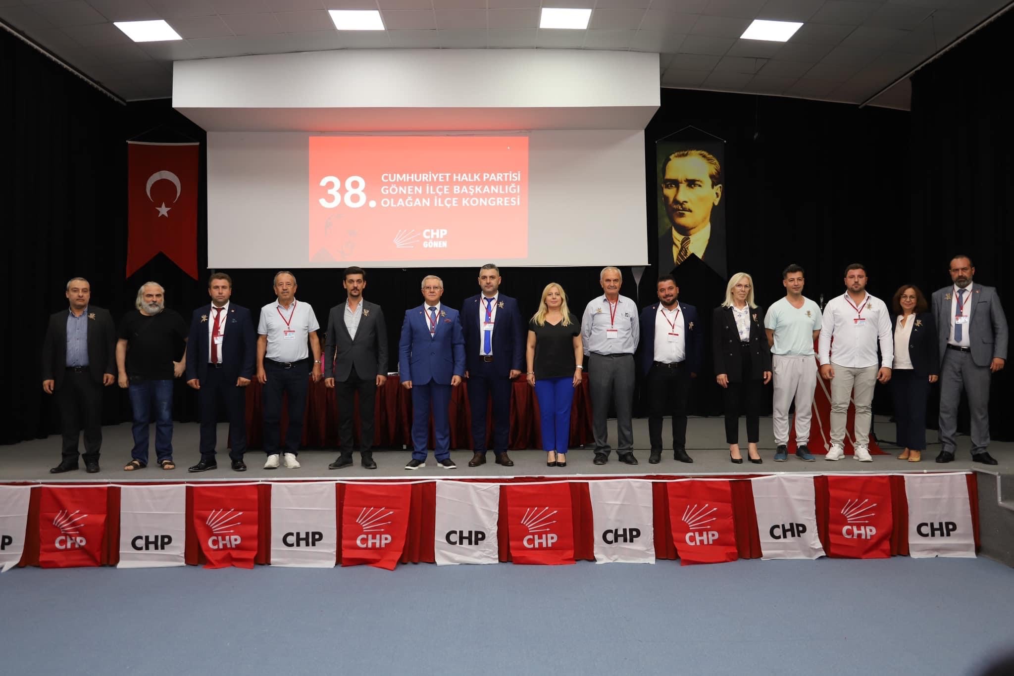 Devam eden ilçe kongreleri kapsamında 38’nci Gönen İlçe Başkanlığı Olağan