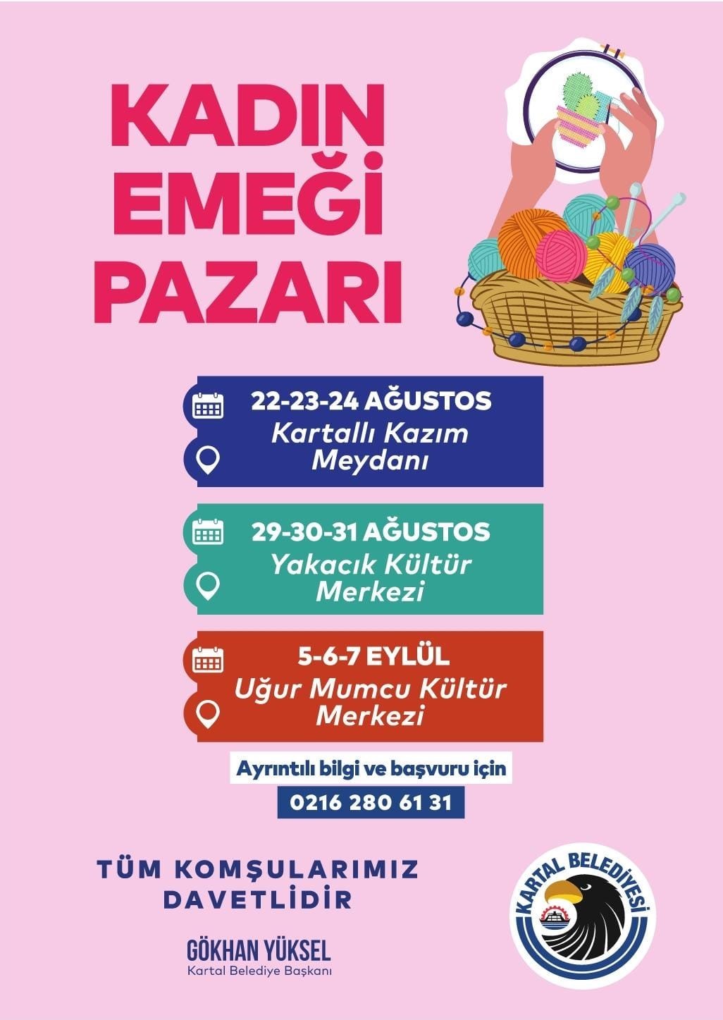 KARTALLI KADINLARIN EL EMEĞİ GÖZ NURU ESERLERİ, KADIN EMEĞİ PAZARI’NDA