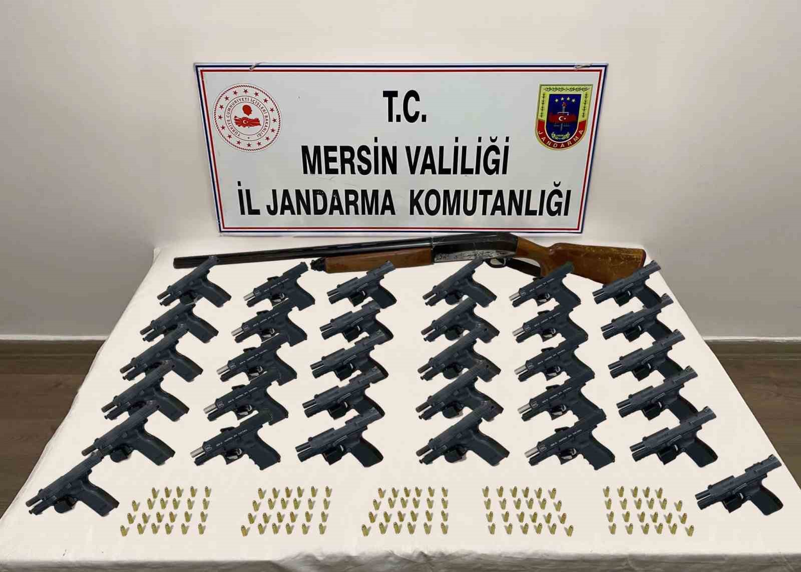 İÇİŞLERİ BAKANLIĞI, MERSİN MERKEZLİ 3 İLDE İCRA EDİLEN KAÇAK SİLAH
