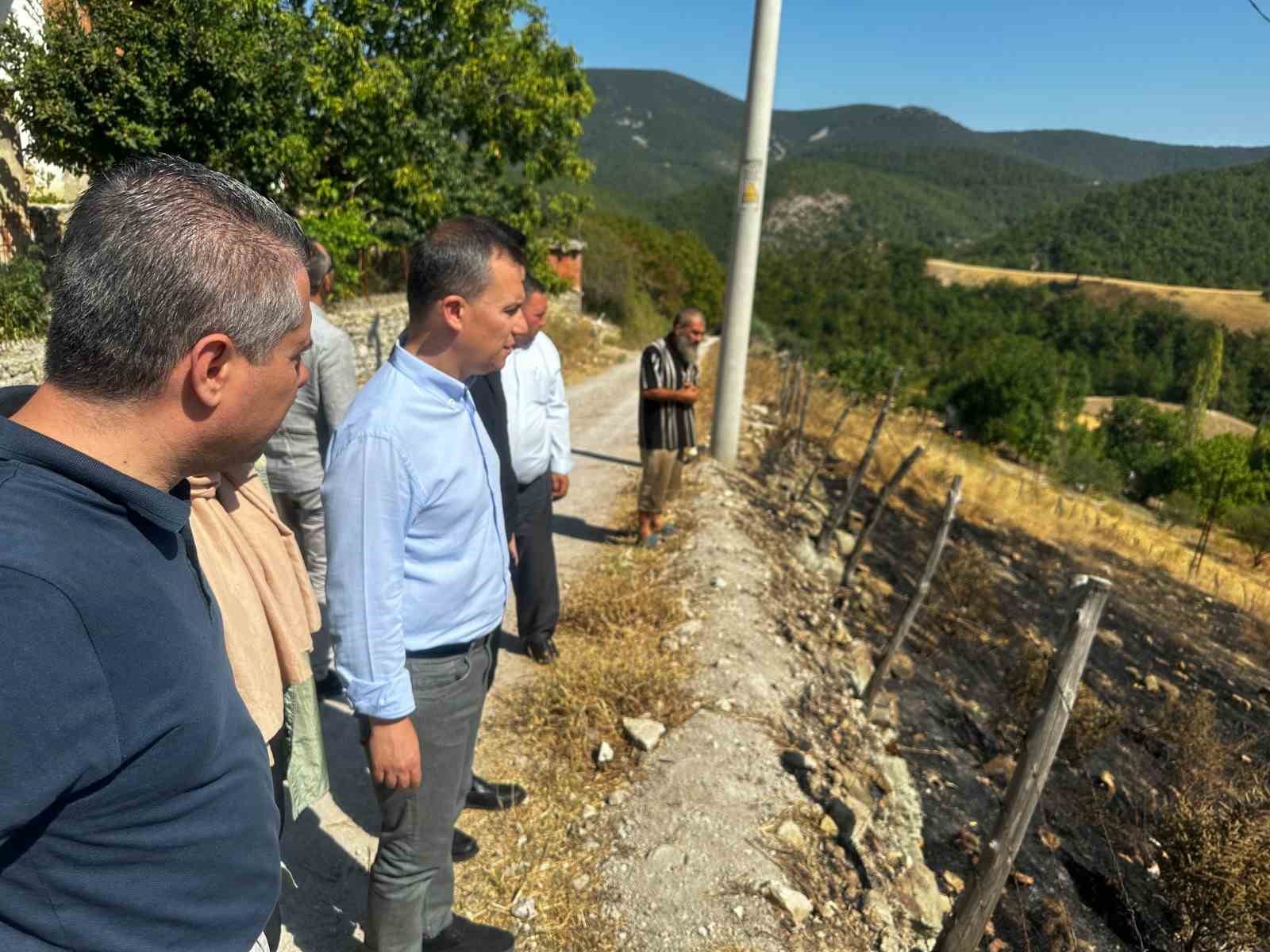 AK PARTİ GENEL SEKRETERİ FATİH ŞAHİN, ÇANAKKALE’DE MEYDANA GELEN YANGIN