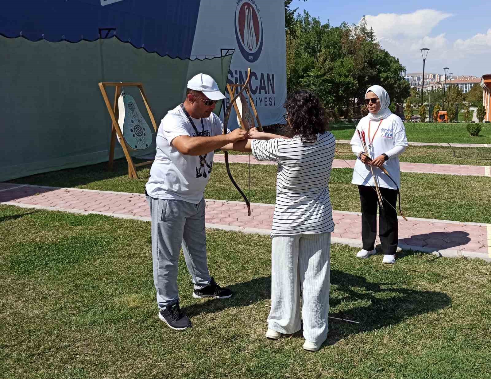 SİNCAN BELEDİYE TARAFINDAN BAŞLATILAN OKÇULUK KURSU, SİNCANLI VATANDAŞLARIN YOĞUN İLGİSİYLE