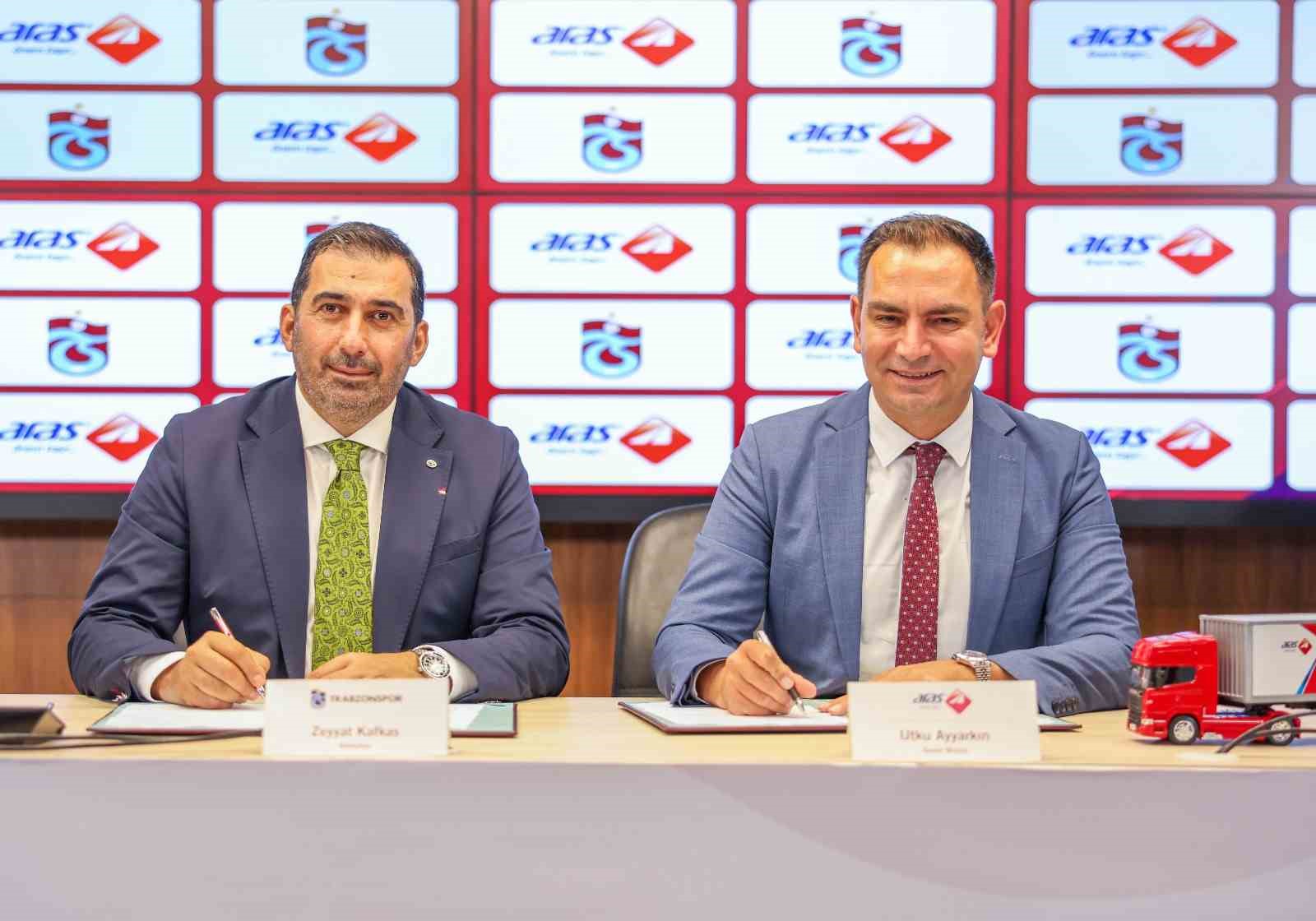 İMZALAR TRABZONSPOR ASBAŞKANI ZEYYAT KAFKAS VE ARAS KARGO GENEL MÜDÜRÜ