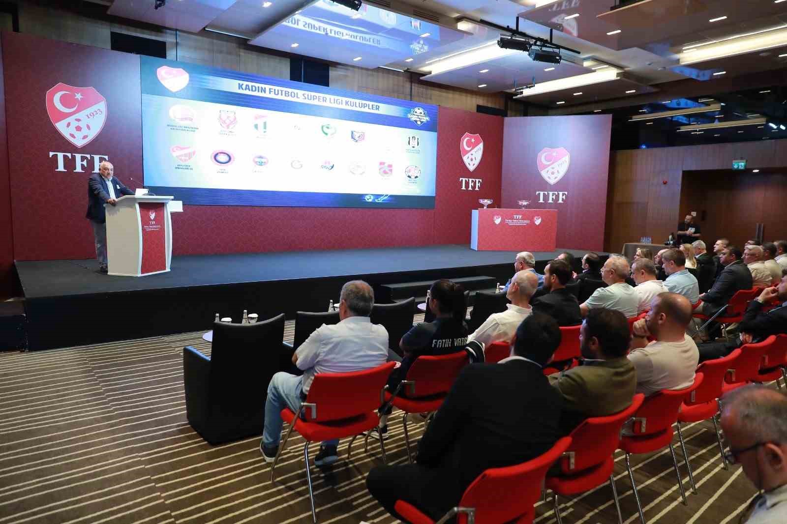 TURKCELL KADIN FUTBOL SÜPER LİGİ'NDE 2023-2024 SEZONU FİKSTÜRÜ ÇEKİLDİ