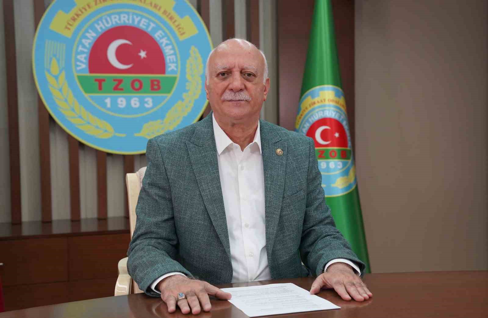 TÜRKİYE ZİRAAT ODALARI BİRLİĞİ (TZOB) GENEL BAŞKANI ŞEMSİ BAYRAKTAR, TEMMUZ