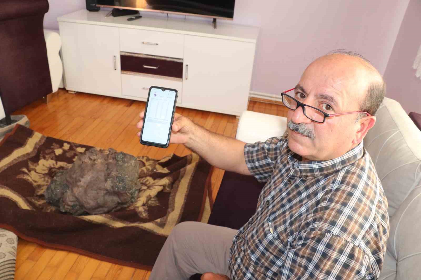 TOKAT'TA YAŞAYAN ERGİN SAY METEOR OLARAK DÜŞÜNDÜĞÜ TAŞ SAYESİNDE MİLYONER
