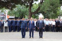 Gönen’in düşman işgalinden kurtuluşunun 101’inci yıl dönümü Cumhuriyet Meydanı’nda düzenlenen