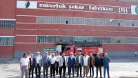Susurluk Belediye Başkanı Nurettin Güney’in katılımıyla düzenlenen Susurluk Şeker Fabrikası’nın