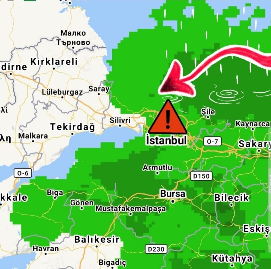 Meteoroloji uzmanı Kerem Ökten, mega kent İstanbul’da bugün yaşanacak yoğun