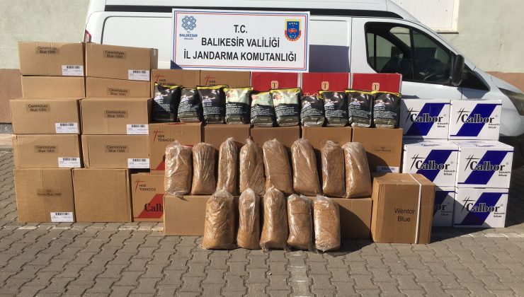 Balıkesir’de tütün kaçakçısına vurgun 