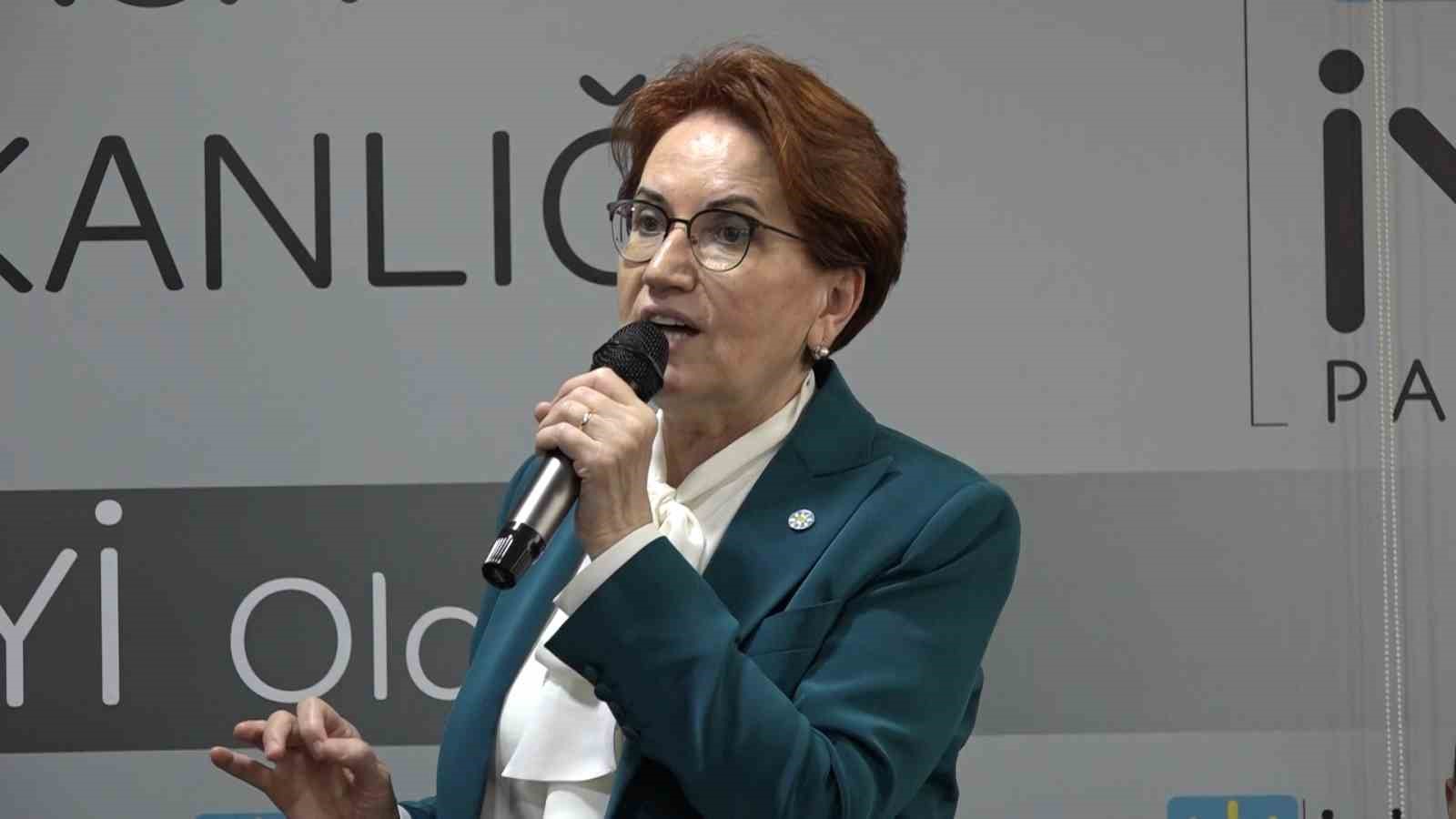 İYİ PARTİ GENEL BAŞKANI MERAL AKŞENER, "BU SEÇİMLERE HER BİR