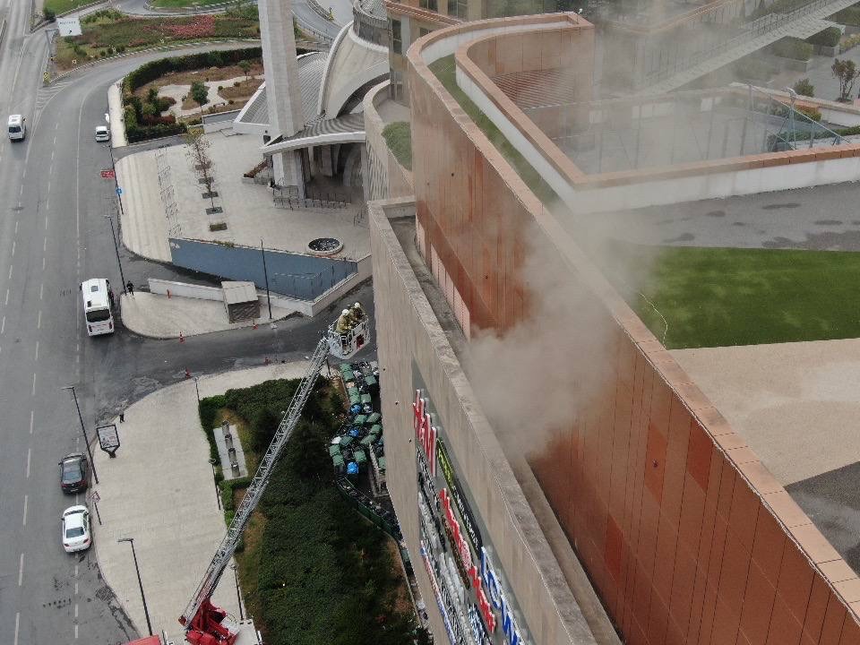 AVM YANGIN DRON GÖRÜNTÜ