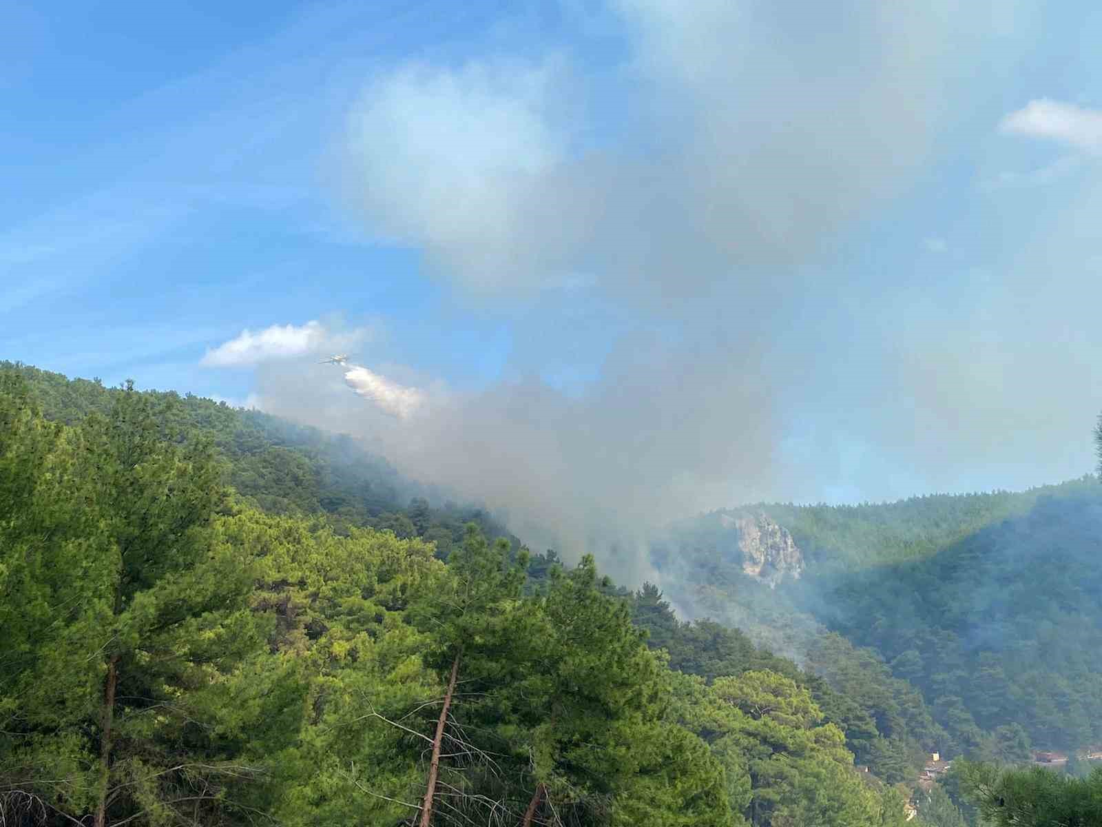 ÇANAKKALE ORMAN BÖLGE MÜDÜRLÜĞÜ EKİPLERİ YANGINI KONTROL ALTINA ALMAK İÇİM