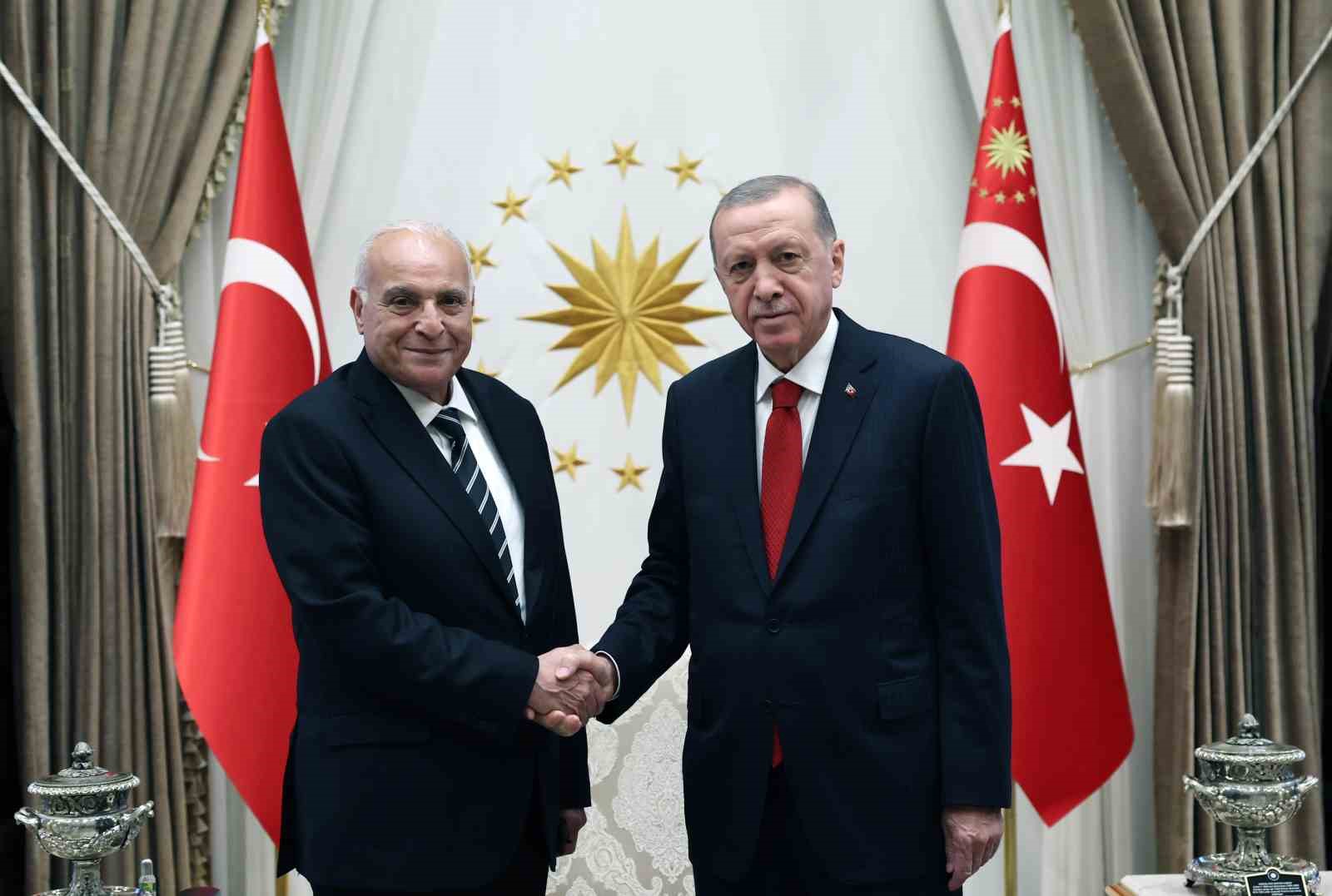 CUMHURBAŞKANI RECEP TAYYİP ERDOĞAN, CEZAYİR DIŞİŞLERİ BAKANI AHMED ATTAF'I KABUL