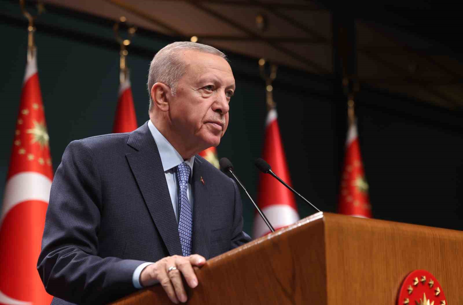 CUMHURBAŞKANI RECEP TAYYİP ERDOĞAN, KABİNE TOPLANTISI SONRASI MİLLETE SESLENİŞ KONUŞMASI