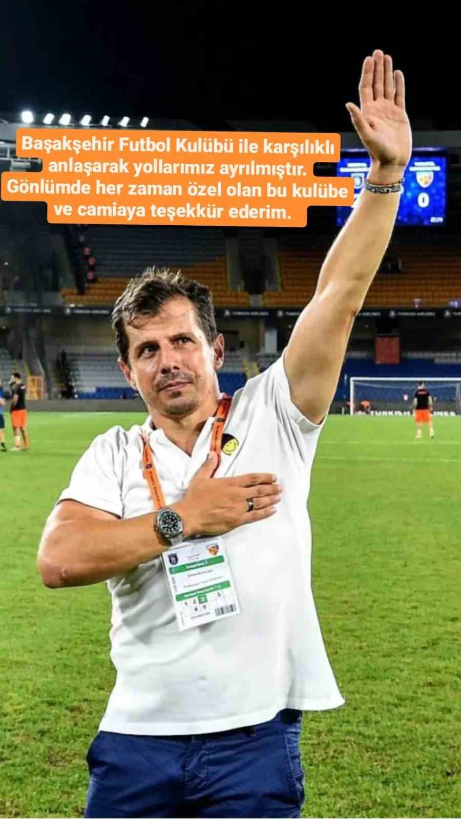 TEKNİK DİREKTÖR EMRE BELÖZOĞLU, RAMS BAŞAKŞEHİR İLE KARŞILIKLI ANLAŞARAK YOLLARININ