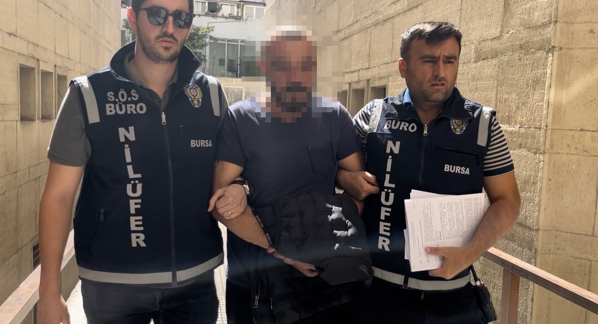 BURSA'DA ESKİ SEVGİLİSİNİ DÖVÜP ÖLÜMLE TEHDİT EDEN ŞAHIS ÇIKARILDIĞI HAKİMLİKÇE