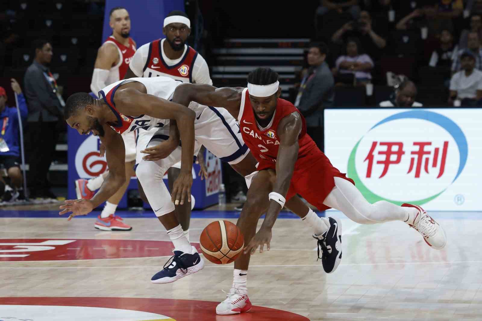 FIBA BASKETBOL DÜNYA KUPASI ÜÇÜNCÜLÜK MÜCADELESİNDE ABD İLE KANADA, FİLİPİNLER’İN