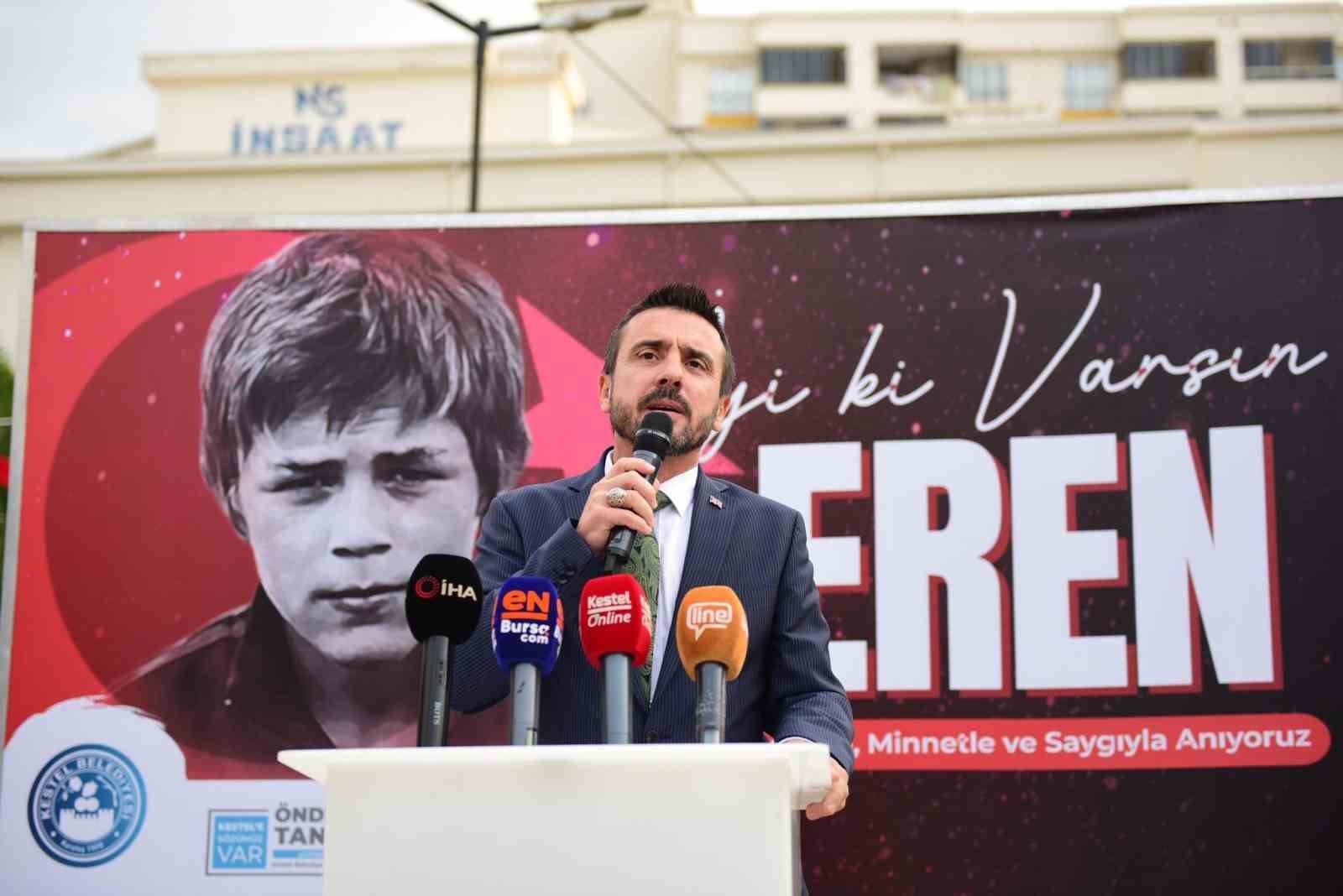 KESTEL BELEDİYESİ TARAFINDAN YAPIMI TAMAMLANAN VE ŞEHİT EREN BÜLBÜL’ÜN İSMİNİN