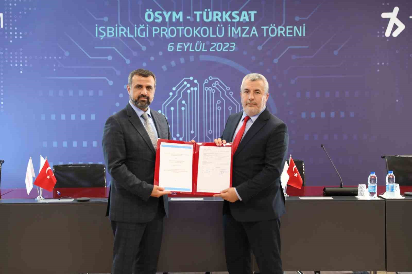 ÖSYM İLE TÜRKSAT ARASINDA İŞ BİRLİĞİ PROTOKOLÜ İMZALANDI