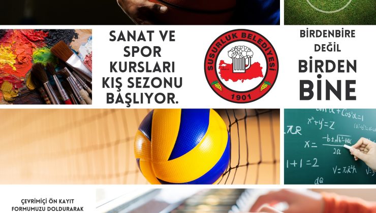 Susurluk’ta Sanat ve Spor Kursları başlıyor