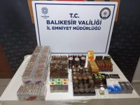 Balıkesir’de polis ekiplerinin il genelinde yaptığı narkotik ve kaçakçılık suçları