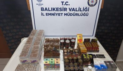 Balıkesir’de polisten narkotik ve kaçakçılık operasyonu