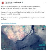 Milli Savunma Bakanlığı, Pençe-Kilit Operasyonu bölgesinde 6 PKK’lı teröristin etkisiz