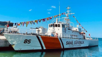 Bayramlarda ve özel günlerde halkın ziyaretine açılan  TCSG-45 sahil güvenlik