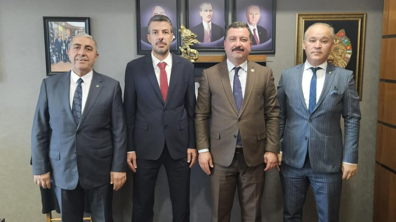 MHP İl Başkanı Niyazi Tunç beraberinde Teşkilat Başkanı Erdal Çalt