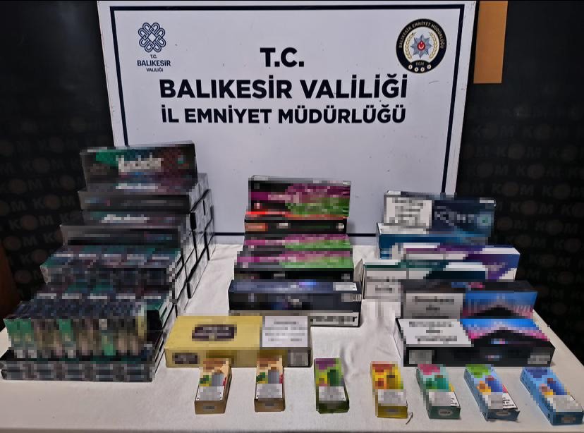 Balıkesir’de uyuşturucu ve kaçakçılık operasyonları: 45 gözaltı ELE GEÇİRİLENLER