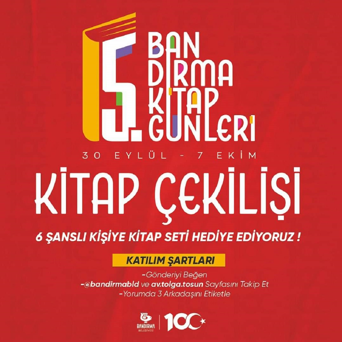 Bu yıl Bandırma Belediyesi tarafından 5’ncisi düzenlen “Bandırma Kitap Günleri”nde