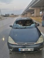 BANDIRMA’DA SEYİR HALİNDEKİ OTOMOBİL ALEV ALDI