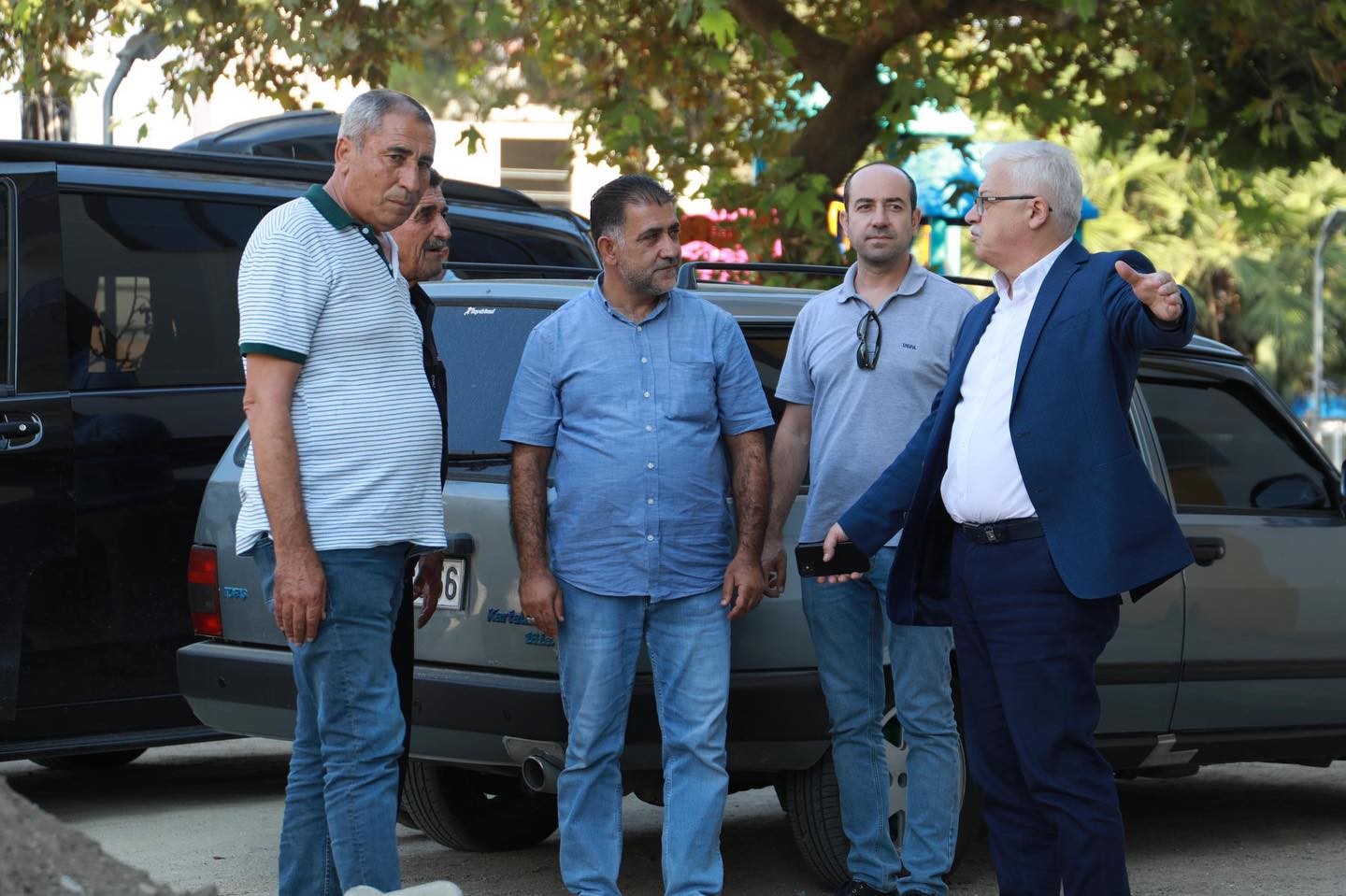 ÇALIŞMALARI DENETLEDİ