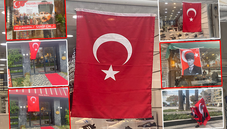 Bandırma esnafı, bayramı bayraklarla kutluyor Türkiye Cumhuriyeti’nin kuruluşunun 100’üncü yılı yurtta coşkuyla kutlanıyor.29 Ekim 1923’de