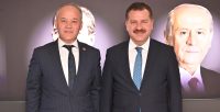 Büyükşehir Belediye Başkanı Yücel Yılmaz, Altıeylül Belediye Başkanı Hasan Avcı,