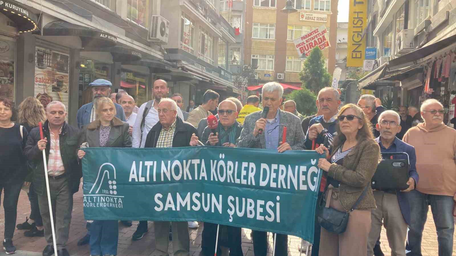 Görme engelli vatandaşlardan Dünya Beyaz Baston ve Körler Günü’nde yürüyüş BASIN AÇIKLAMASI