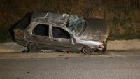 KUZEY MARMARA OTOYOLU’NDA KOCAELİ MEVKİİNDE KONTROLDEN ÇIKAN BİR OTOMOBİL, ÖNCE