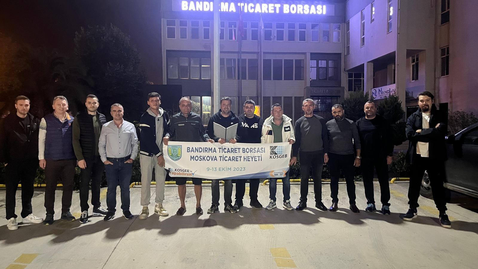 Bandırma, Moskova’da fuarda yerini aldı Bandırma Ticaret Borsası, üyeler için gıda sektörünün önemli fuarlarından olan