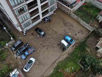 TRABZON’UN SÜRMENE İLÇESİNDE DÜN AKŞAM YAĞAN YOĞUN YAĞMUR SONRASI, BUGÜN