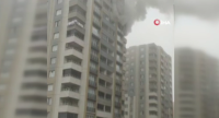 Batman’da 15 katlı binanın 11. katındaki bir dairede çıkan yangın,
