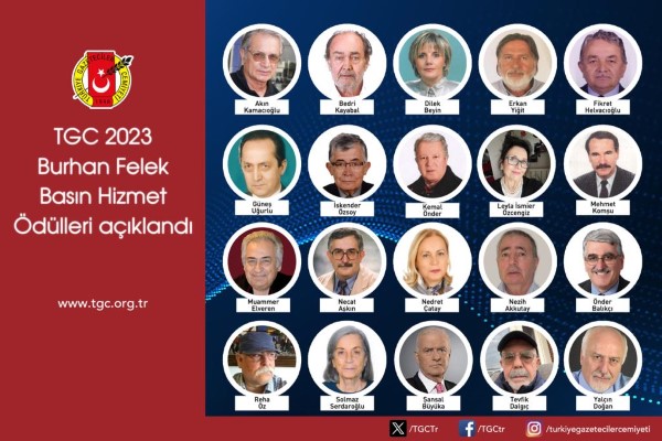 Türkiye Gazeteciler Cemiyeti’nin(TGC) Burhan Felek Basın Hizmet Ödülleri töreni 6
