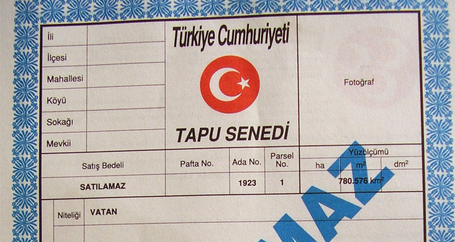 Tapu ve Kadastro Genel Müdürlüğü’nün tapu işlem süreçlerini kişi ve