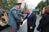  Milli Savunma Bakanı Yaşar Güler, Kazakistan Savunma Bakanı Korgeneral Ruslan