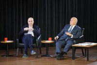 Deneyimli ekonomistler Prof. Dr. Işın Çelebi ve Dr. Mahfi Eğilmez,