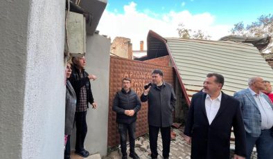 Başkan Yılmaz, Havran’a gelerek geçmiş olsun ziyaretlerinde bulundu